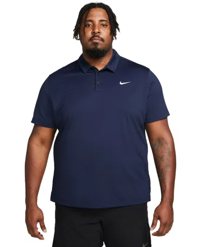 Nike Men's Dri-fit Football Polo In College Navy