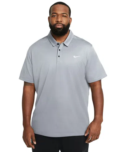 Nike Men's Dri-fit Football Polo In Cool Grey