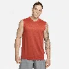 Nike Men's Dri-fit Legend Sleeveless Fitness T-shirt In Red