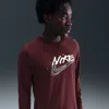 Nike Men's Dri-fit Long-sleeve Top In Red