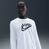 Nike Men's Dri-fit Long-sleeve Top In White