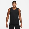 Nike Primary Logo-embroidered Cotton-blend Dri-fit Tank Top In Black/black