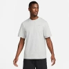 Nike Men's Primary Dri-fit Short-sleeve Versatile Top In Dark Grey Heather/heather/smoke Grey