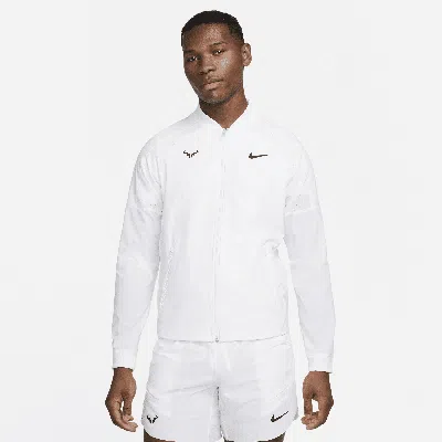 Nike Men's Dri-fit Rafa Tennis Jacket In White