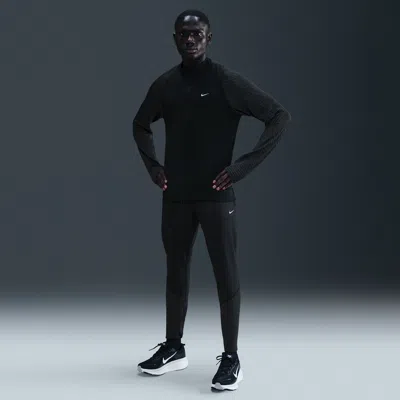 Nike Men's Dri-fit Running Pants With Reflective Accents In Black