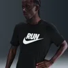 Nike Men's Dri-fit Running T-shirt In Black
