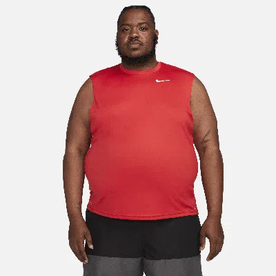 Nike Men's Dri-fit Sleeveless Swim Hydroguard (extended Size) In Red