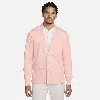 Nike Men's Dri-fit Standard Issue Golf Cardigan In Pink