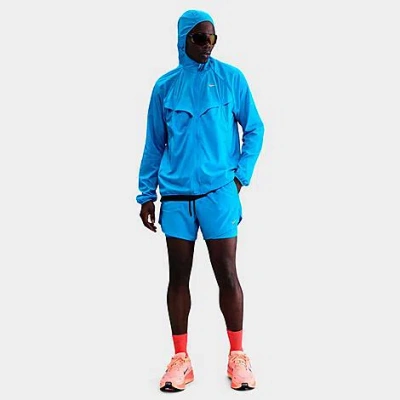 Nike Men's Dri-fit Stride 2-in-1 5" Running Shorts In Blue