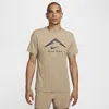 Nike Men's Dri-fit Trail Running T-shirt In Brown