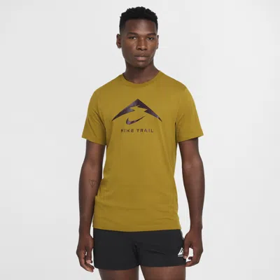 Nike Men's Dri-fit Trail Running T-shirt In Brown