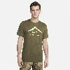 Nike Men's Dri-fit Trail Running T-shirt In Green