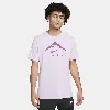 Nike Men's Dri-fit Trail Running T-shirt In Purple
