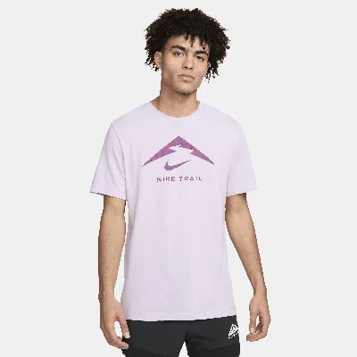 Nike Men's Dri-fit Trail Running T-shirt In Purple