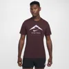 Nike Men's Dri-fit Trail Running T-shirt In Red
