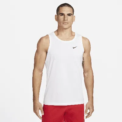 Nike Men's Dri-fit Training Tank Top In White