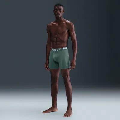 Nike Men's Dri-fit Ultra Comfort Boxer Briefs (3-pack) In Green