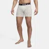 Nike Men's Dri-fit Ultra Comfort Boxer Briefs (3-pack) In Nature Captured/ Red/ Stucco