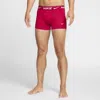 Nike Dri-fit Ultra Comfort 3-pack Boxer Briefs In Red/deep Royal Blue/black