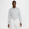 Nike Men's Dri-fit Victory Long-sleeve Golf Polo In Grey