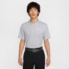 Nike Men's Dri-fit Victory Striped Golf Polo In Grey