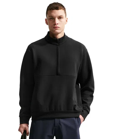 Nike Men's Dri-fit 1/2-zip Sweatshirt In Black