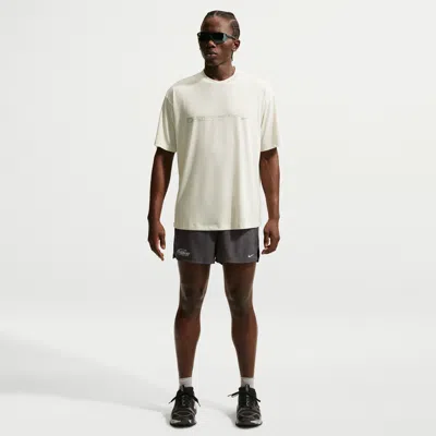 Nike Men's Dri-fit 3" Brief-lined Running Shorts In Brown