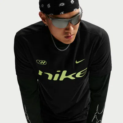 Nike Men's Dri-fit Running T-shirt In Black