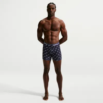 Nike Men's Dri-fit Ultra Comfort Boxer Briefs (3-pack) In Black