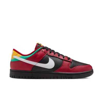 Nike Men's Dunk Low Retro Ltd Tattoo Sneakers In Black/white-gym Red-university Gold In Multi