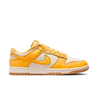 Nike Men's Dunk Low Retro Premium Sneaker In University Gold/coconut Milk/gum Light Brown In Multi