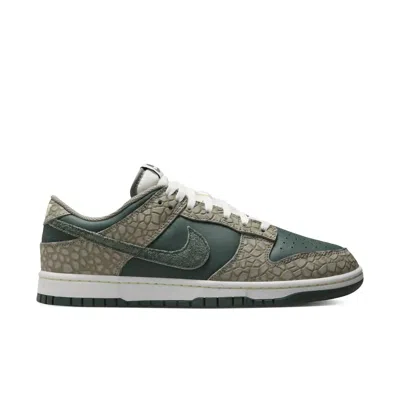 Nike Men's Dunk Low Retro Premium Sneakers In Dark Stucco/vintage Green In Multi