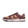 Nike Men's Dunk Low Retro Se Leather/suede Shoes In Brown