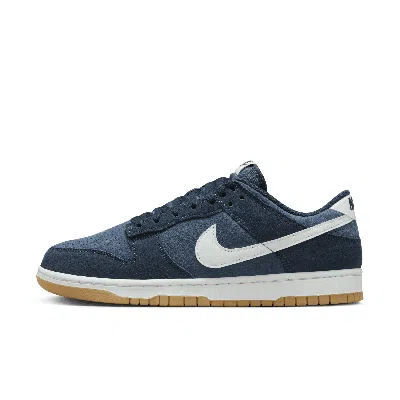 Nike Blue & White Dunk Low Retro Se Sneakers In Armory Navy/monsoon Blue/summit White/gum Yellow