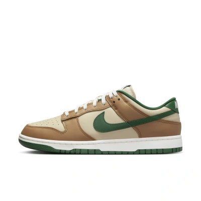 Nike Dunk Low Retro "rattan/gorge Green" Sneakers In Brown