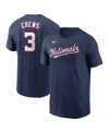 Nike Men's Dylan Crews Navy Washington Nationals Fuse Name Number T-shirt In Blue
