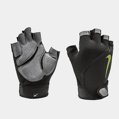 Nike Men's Elemental Fitness Gloves In Black/dark Grey/black/volt