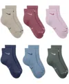 Nike Men's Elevated Everyday Ankle Socks, 6-pack In Multi