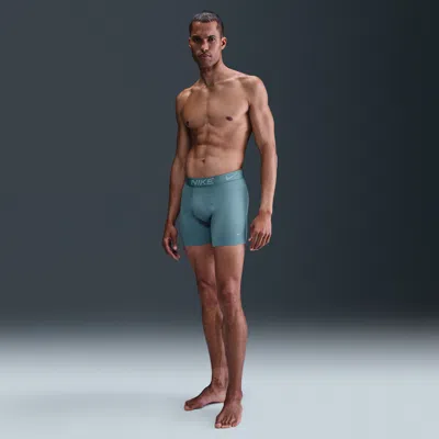 Nike Elite Micro Boxer Briefs In Blue