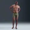 Shop Nike Men's Elite Micro Dri-fit Adv Boxer Briefs In Green