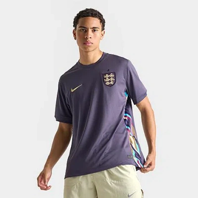 Nike Men's England 2024 Stadium Away Dri-fit Replica Soccer Jersey Size Large 100% Polyester/knit/fi In Purple