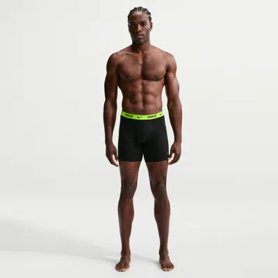 Nike Men's Essential Cotton Stretch Boxer Briefs (3-pack) In Black