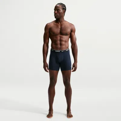 Nike Men's Essential Cotton Stretch Boxer Briefs (3-pack) In Blue