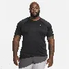 Nike Men's Essential Dri-fit Short-sleeve Swim Hydroguard (extended Size) In Black