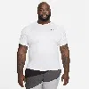 Nike Men's Essential Dri-fit Short-sleeve Swim Hydroguard (extended Size) In White