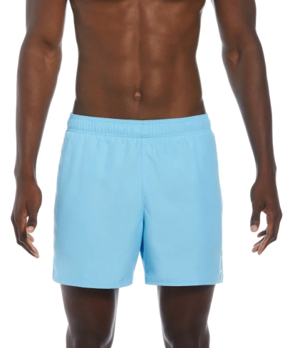 Nike Men's Essential Lap Solid 5" Swim Trunks In Aquarius Blue