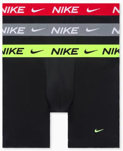 Nike Men's Essential Micro Boxer Briefs, 3-pack In Black