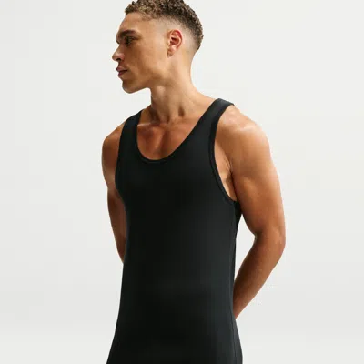 Nike Men's Essential Stretch Cotton Dri-fit Tank Top In Black