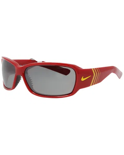 Nike Men's Ev9318 66mm Sunglasses In Red
