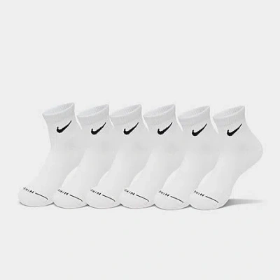 Nike Men's Everyday Elevated Ankle Socks (6-pack) In White